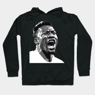 Andre Onana Portrait in Grayscale Hoodie